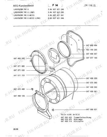 Взрыв-схема стиральной машины Aeg LTH745 U - Схема узла Section2